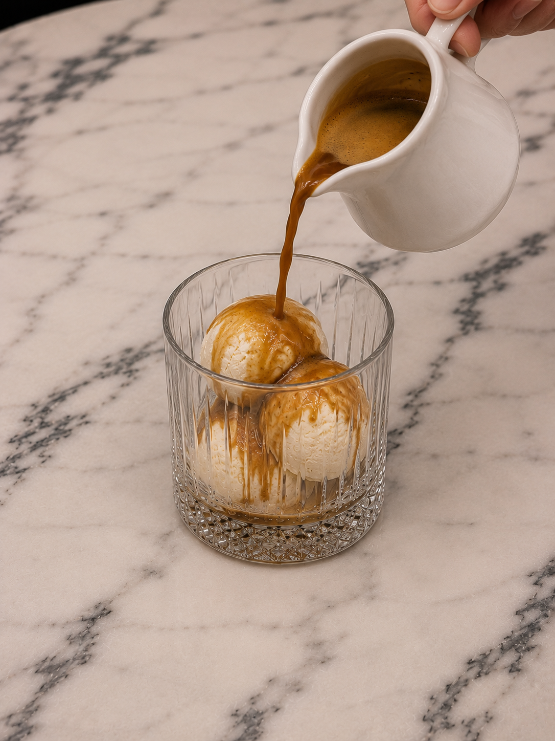 Affogato (Espresso ve dondurma uyumu)