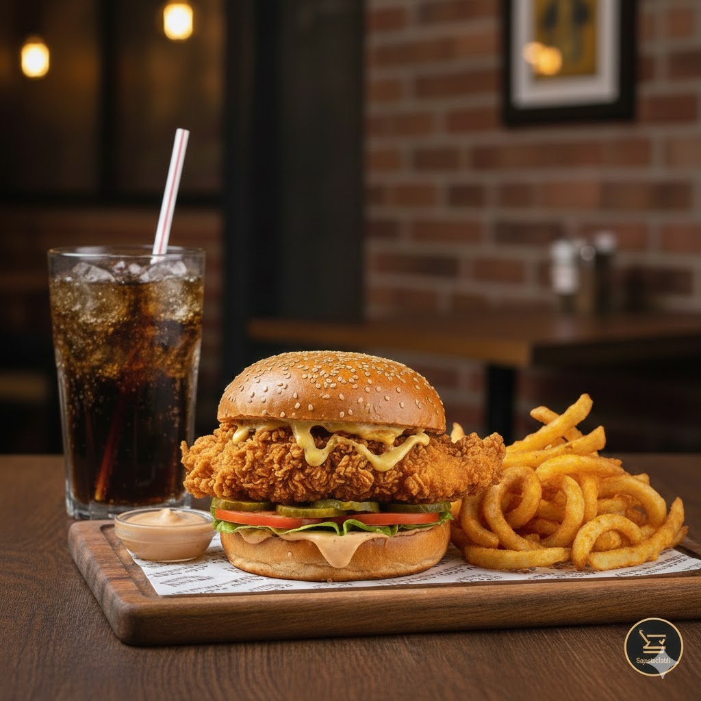 KAJUN BURGER MENÜ +PEPSİ