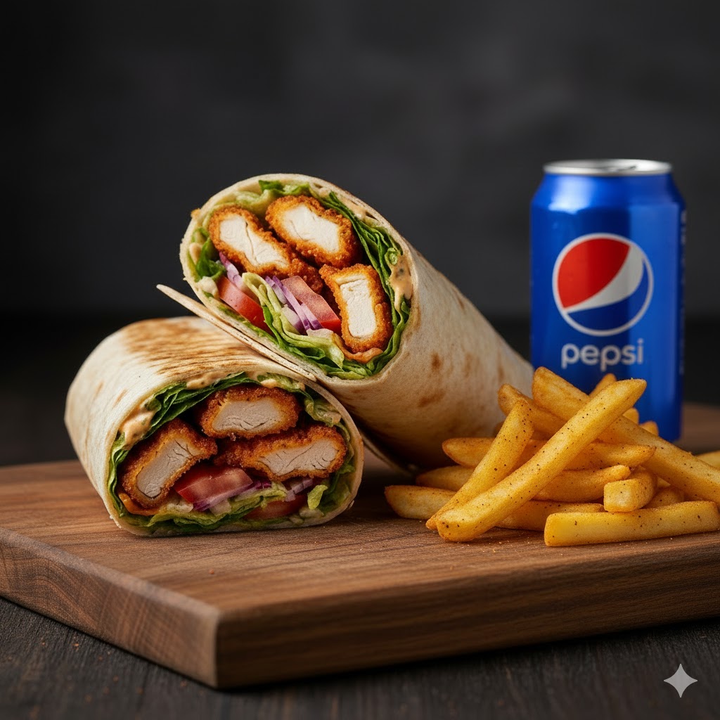 KAJUN DÜRÜM MENÜ+PEPSİ